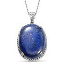 Lapislazuli Anhänger mit Kette, Edelstahl ca. 98.95 ct image number 0