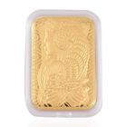 EXKLUSIVES GESCHENK - 999er Goldplatte mit Lady-Fortuna-Motiv