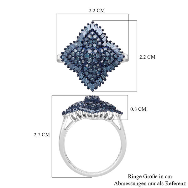 Blauer Diamant-Ring - 1 ct. image number 6