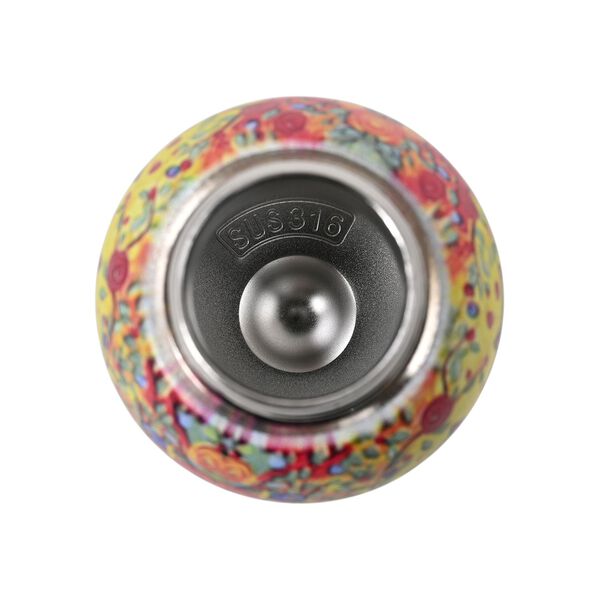 Isolierflasche aus 316L Edelstahl mit Doppelwand und Motiv Katzen und Blumen, für heiße und kalte Getränke, 260 ml image number 4