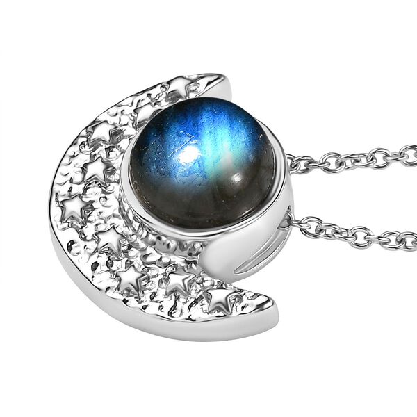 AAA Labradorit Anhänger mit 50cm Kette - 4,65 ct. image number 4