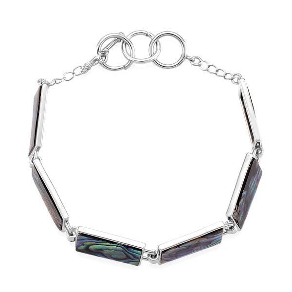 Abalone Muschel Armband ca. 19 cm mit 2.5 cm extender, Reine Legierung image number 6