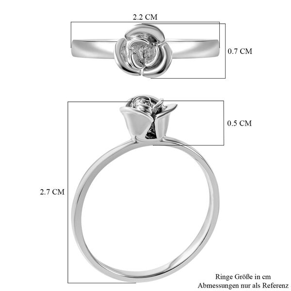 Rosen-Ring in 925 Silber image number 5