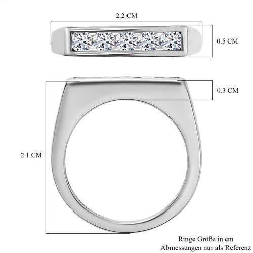LUXURIANT DIAMOND- SI-GH Labor Diamant Ring, 925 Silber rhodiniert - 0,50 ct. image number 7