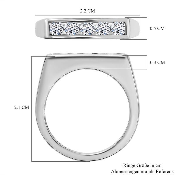 LUXURIANT SI-GH Labor Diamant Ring, 925 Silber rhodiniert - 0,50 ct. image number 7