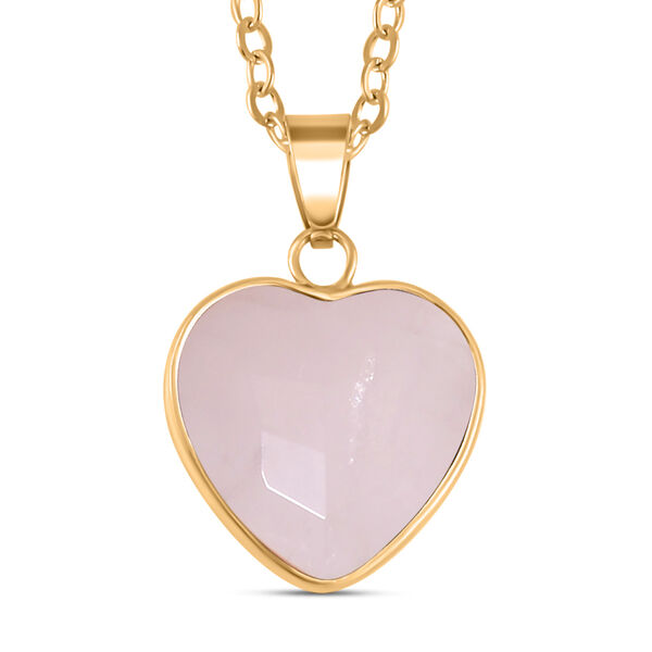 Rosenquarz Halskette ca. 50 cm Std Gelb ca. 12.50 ct