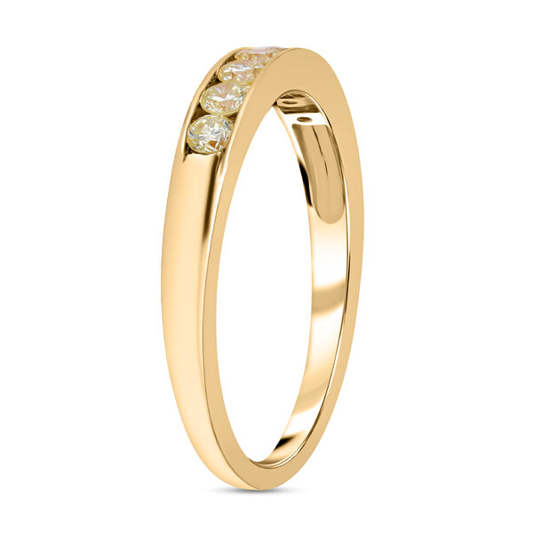 SGL zertifizierter SI nat&uuml;rlicher, gelber Diamant-Ring- 0,50 ct. image number 4