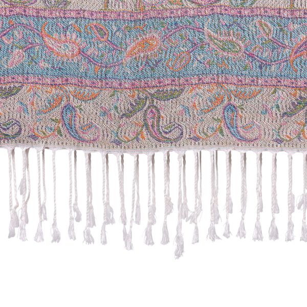 Schal mit Paisley-Muster und Fransen, 70x180cm, Beige image number 3
