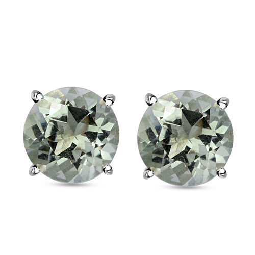 Prasiolith-Ohrringe, 925 Silber ca. 5,26 ct image number 0