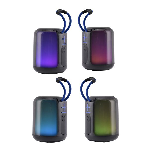 Bluetooth Lautsprecher mit Lichteffekten, Schwarz image number 3