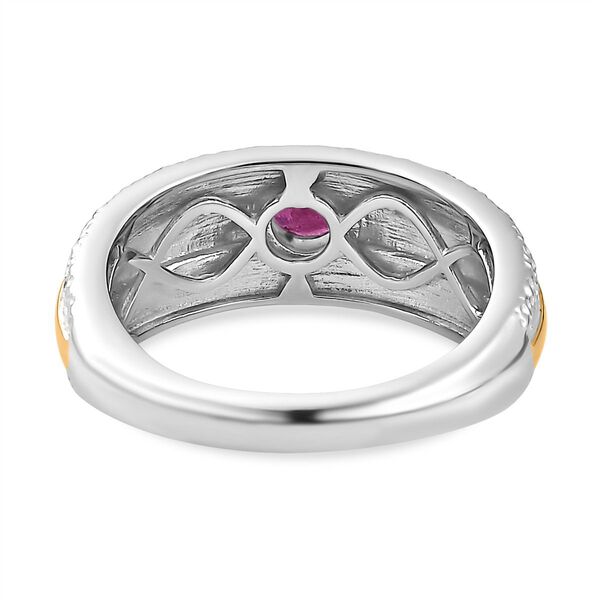 Zweifarbiger afrikanischer Rubin-Ring - 0,40 ct. image number 6