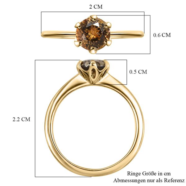 AA nat&uuml;rlicher, goldener Tansanit-Ring - 1,52 ct. image number 7