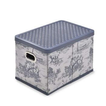 3er-Set Faltbare Aufbewahrungsboxen, Blau