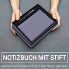 Notizbuch mit Kugelschreiber, Grau image number 1