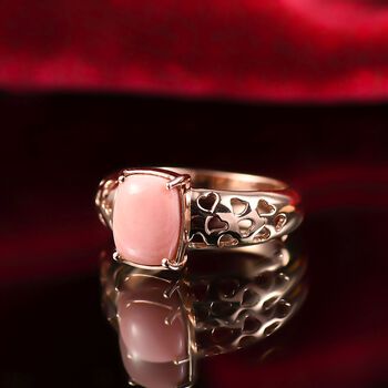 AA Vinicunca-Peruanischer Opal Ring 925 Silber 750 ros&eacute;vergoldet (Gr&ouml;&szlig;e 17.00) ca. 1,48 ct