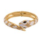 Designer Stil - emaillierter Schlangen Armreif, ca. 18 cm, ca. 32,00g