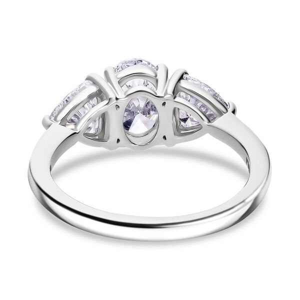 LUXURIANT SGL zertifizierter VS-EF Labor Diamant Ring in 950 Platin - 2 ct. image number 3
