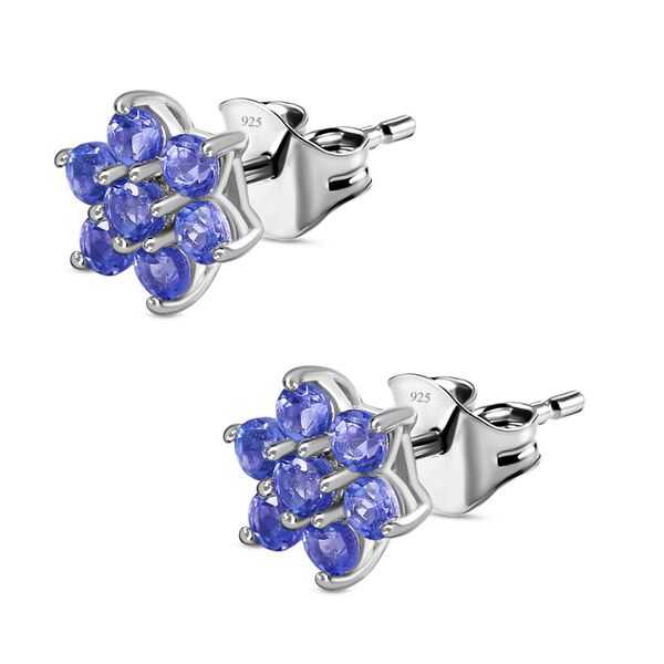 Tansanit Ohrstecker - 1,04 ct. image number 4
