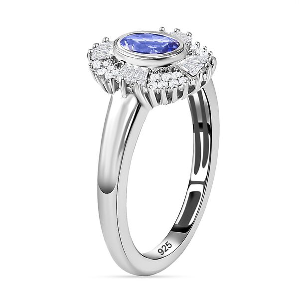 Tansanit und Zirkon-Ring - 0,92 ct. image number 5