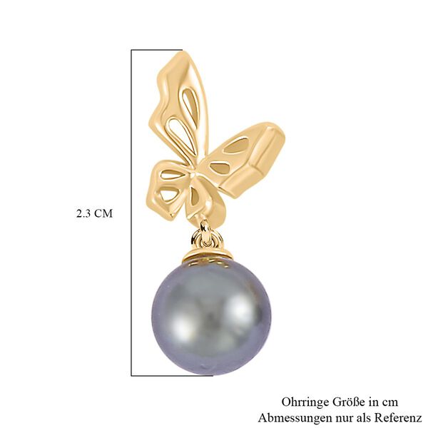 9-10 mm Tahiti Perle Ohrringe - 13,80 ct. image number 5