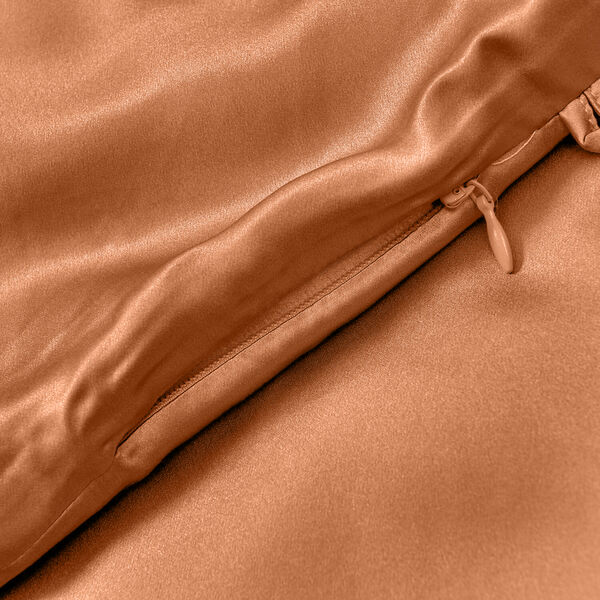 Serenity Night 100% Maulbeerseide Sommerseidendecke mit Seidenf&uuml;llung, Daunenkissen und Seidenkissenbezug, Ros&eacute;gold image number 16