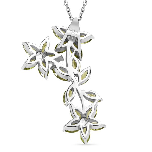 Peridot Schmuckset ca. 50 cm Edelstahl ca. 5.00 ct image number 5