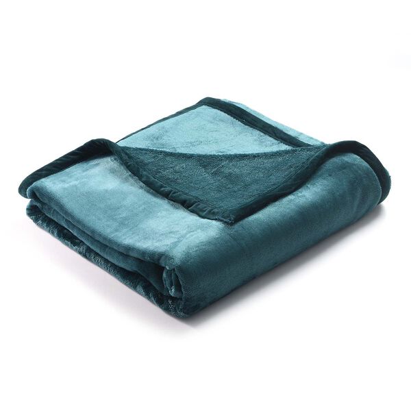 Premium Kuscheldecke aus 100% Mikrofaser, 450 gsm, Größe: 150x220 cm, blaugrün image number 4