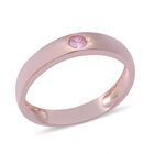 Rosa Zirkonia Ring 925 Silber rosévergoldet (Größe 16.00) ca. 0,21 ct