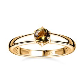 AA Natürlicher, goldener Tansanit Ring - 0,58 ct.