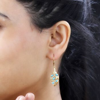 AA Sleeping Beauty T&uuml;rkis Ohrringe - 0,87 ct.