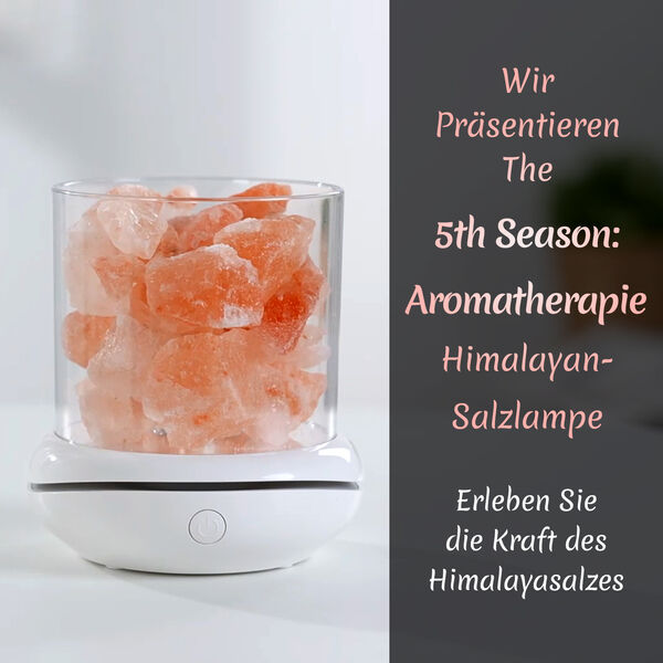 The 5th Season Aromatherapie Himalayan-Salzlampe mit 5 Baumwollpads, 9,8x10,8cm, ca. 500g image number 2
