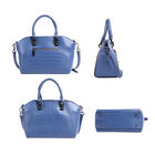Crossbody-Tasche aus 100% Leder, Blau  image number 2