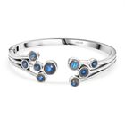 AAA Labradorit Armreif ca. 19 cm Edelstahl ca. 10,76 ct.