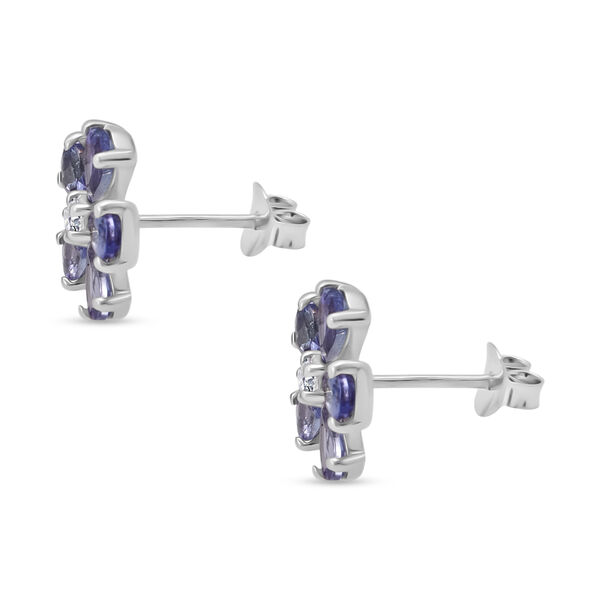 D'Joy Tansanit und Zirkon Ohrringe - 2,21 ct. image number 3