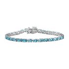 D'Joy Blauer Zirkon Armband ca. 20 cm 925 Silber rhodiniert ca. 25,79 ct.