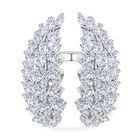 GP Kollektion - Weißer Zirkon Ring 925 Silber rhodiniert (Größe 17.00) ca. 7.44 ct