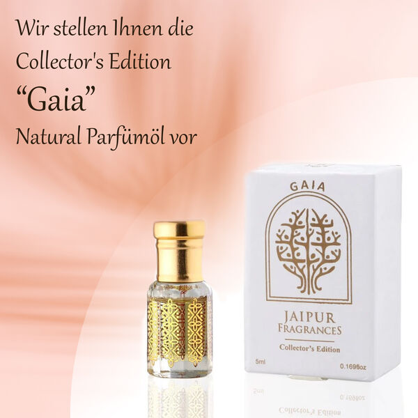 Jaipur Fragrances- Collectors Edition Gaia nat&uuml;rliches Parf&uuml;m&ouml;l, 5ml image number 7