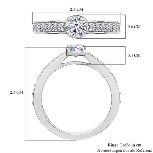LUXURIANT DIAMOND- SGL zertifizierter VS-EF Labor Diamant Ring - 1 ct. image number 7