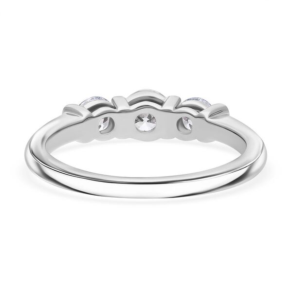 LUXURIANT SGL zertifizierter VS-GH Labor Diamant Ring, 925 Silber rhodiniert - 1 ct. image number 4