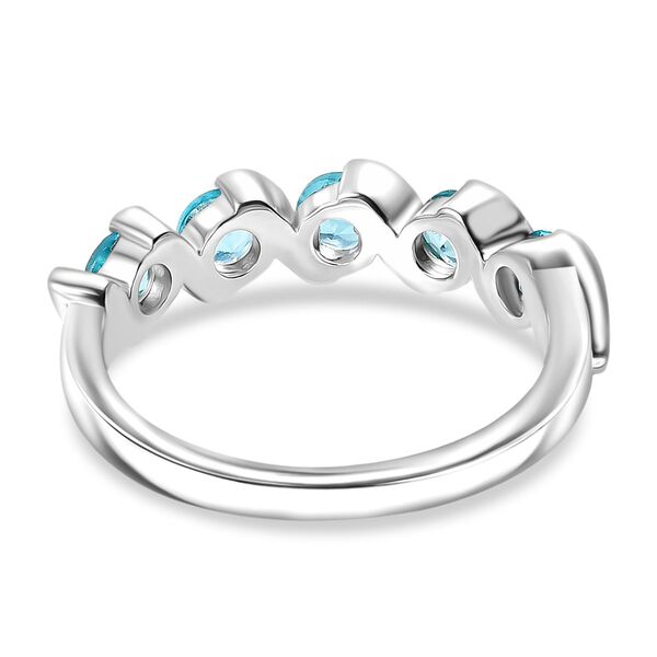 Djoy AA Betroka Blauer Apatit Meeresrauschen Ring 925 Silber rhodiniert (Gr&ouml;&szlig;e 21.00) ca. 0.99 ct image number 5