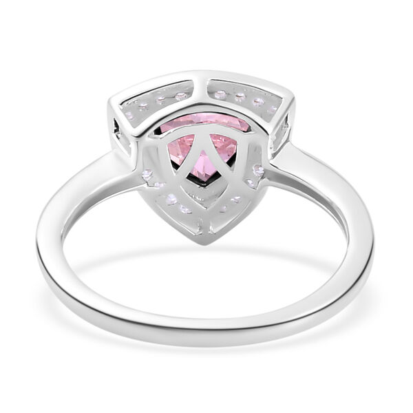 LUSTRO STELLA - rosa und weißer Zirkonia-Ring, 925 Silber  ca. 1,50 ct image number 6