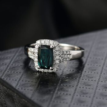 RHAPSODY AAAA Indicolith und Diamant Ring in 950 Platin - 1,71 ct.