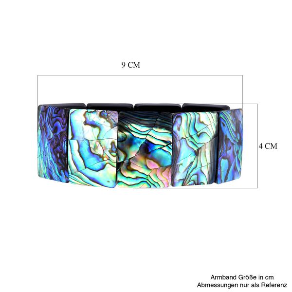 Royal Bali Kollektion, Abalone Muschel flexibles Armband 18 cm image number 3