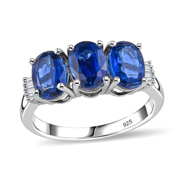 Kaschmir Kyanit und Zirkon-Ring - 3,30 ct. image number 4