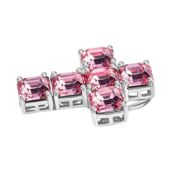 J Francis gefertigt mit SWAROVSKI- Hellrosa Swarovski Zirkonia Anh&auml;nger