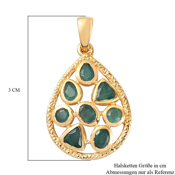 Grandidierit Anh&auml;nger 925 Silber vergoldet ca. 3,87 ct image number 7