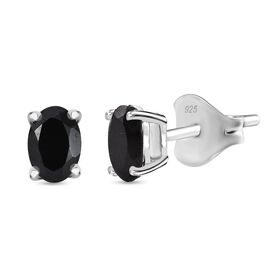 Schwarze Spinell Ohrringe - 1,93 ct.
