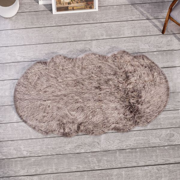 Kunstfell Teppich, hellbraun image number 2