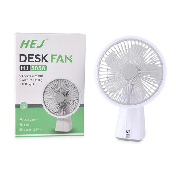 LIVMORE Akku Ventilator, oszillierend, 7 Zoll, Wei&szlig; image number 7