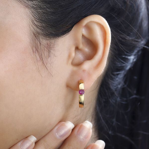 Afrikanische Rubin-Ohrringe - 0,81 ct. image number 3